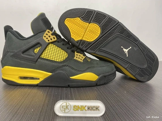 1st Kicks Shoes Thunder Retro 3874 Upgraded DH6927- Jordan 4 1027